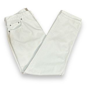 Everlane Womens White Jeans 31 Regular The High-Rise Cheeky Straight Jean